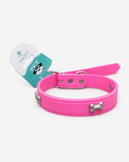 قلاده گردنی سگ و گربه فور پت FOR-PET طرح استخوان صورتی