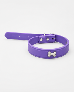 قلاده گردنی سگ و گربه فور پت FOR-PET طرح استخوان بنفش