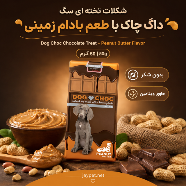 تشویقی سگ با طعم بادام زمینی Peanut Butter Flavor Dog Treat
