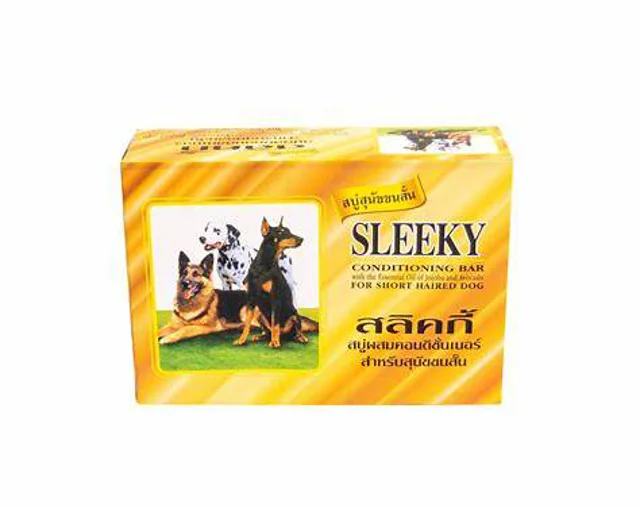 صابون نرمکننده سگ مو کوتاه اسلیکی Sleeky مدل زرد تایلند - تصویر محصول