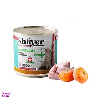 کنسرو سوپ ریکاوری گربه شایر با طعم مرغ و کدو حلوایی وزن ۳۰۰ گرم