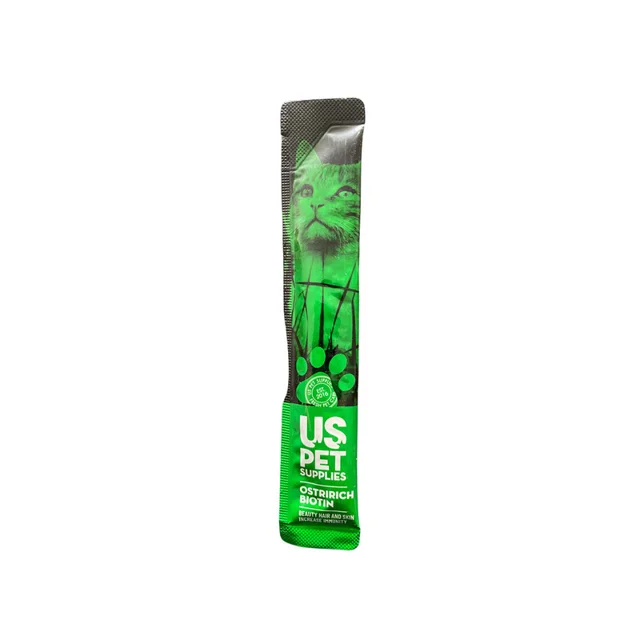 تشویقی گربه یو اس پت مدل Cream Cat Treats با طعم شترمرغ و بیوتین وزن 17 گرم 101540998
