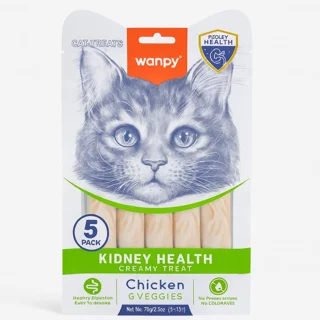 بستنی گربه ونپی مدل Kidney Health مناسب مشکلات کلیوی طعم مرغ و سبزیجات وزن… - تصویر محصول