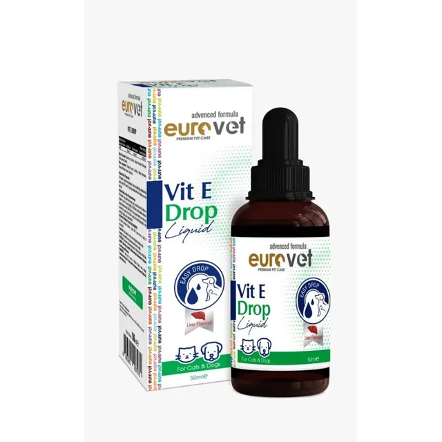 قطره خوراکی سگ و گربه یورو وت مدل ویتامین E حجم ۵۰ میلیلیتر 101625810