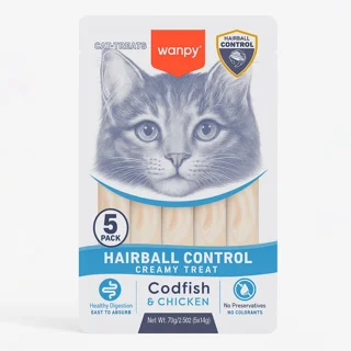 بستنی درمانی گربه ونپی مدل Hairball Control مناسب دفع هیربال طعم مرغ و ماهی… - تصویر محصول