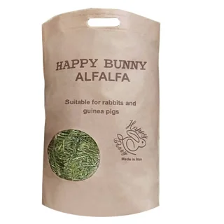 یونجه خشک خرگوش و خوکچه هپی بانی مدل ALFALFA وزن 1000 گرم 101506015