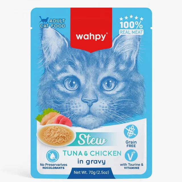 وچ گربه وانپی مدل Stew Tuna & Chicken وزن 70 گرم 102672409