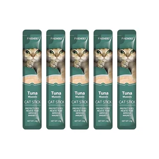 بستنی گربه فنبی مدل Creamy Sticks طعم ماهی تن و صدف بسته 5 عددی 101506347