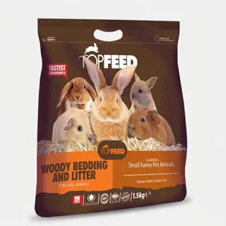 بستر بهداشتی حیوانات کوچک تاپفید مدل Woody Bedding & Litter وزن 1500 گرم