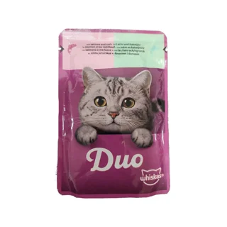 پوچ گربه بالغ ویسکاس مدل Duo Ocean Delights in jelly با طعم ماهی کاد و سالمون وزن 85 گرم 102589587