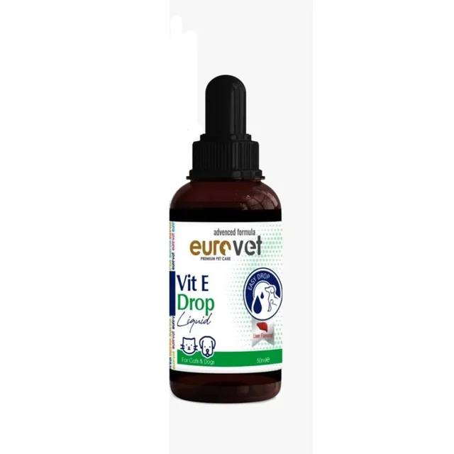 قطره خوراکی سگ و گربه یورو وت مدل ویتامین E حجم ۵۰ میلیلیتر 101625811