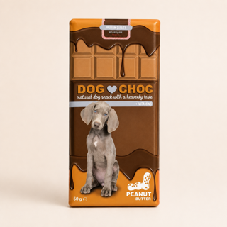 بسته‌بندی شکلات تخته‌ای سگ داگ چاک Dog Choc Product Packaging